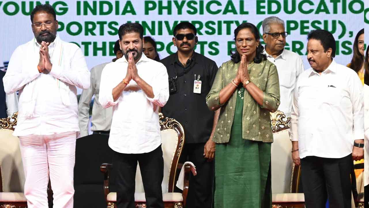 CM Revanth Reddy Inaugurates Young India Physical Education University 